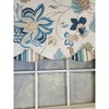 RLF Home Samanta 100% Cotton Luxurious Lining Stripe Rod Pocket Petticoat Valance 50" x 15" Blue - 3 of 4