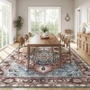 SONGMICS HOME 12*9ft Area Rug, Non-Slip Carpet, Traditional Vintage Style, Machine Washable coffee brown - 2 of 4