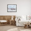 Stupell Industries Horse Herd Grazing Beach Shore Black Framed Floater Canvas Wall Art - 2 of 4