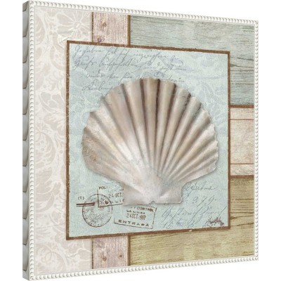 Amanti Art Traveling By Sea I by Elizabeth Medley Canvas Wall Art Print Framed 22 x 22-in.