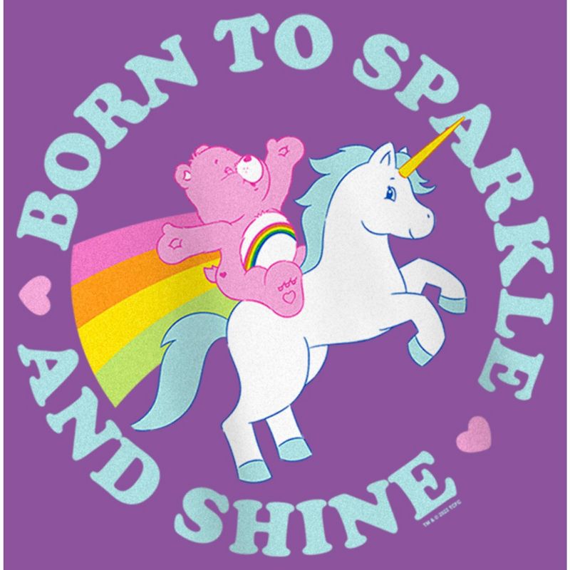 Girl's Care Bears Born to Sparkle and Shine Cheer T-Shirt, 2 of 5