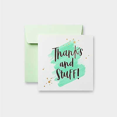 Multicolor 3 11/16 x 5 1/2 Amscan 486012 Thank you cards 