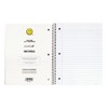 Yoobi SmileyWorld 1 Subject Notebooks 8"x10.5" Wide Ruled Blush Smiley - 4 of 4