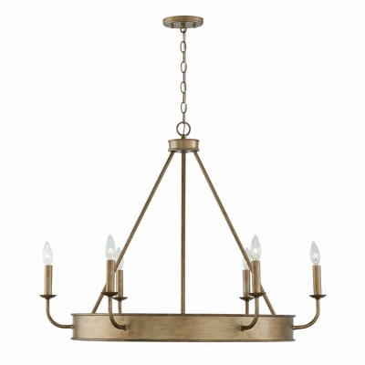 Capital Lighting Nole 6 - Light Chandelier in  Mystic Luster