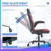 Bestier PU Leather ERGONOMIC Office & Gaming Chair - Rocking Mode, Lumbar Support, Adjustable Backrest & Height-Red - 2 of 4