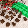 JDICTION Christmas Silicone Molds for Chocolate Candy Baking, Xmas Tree & Santa Shape Mold for Soap, Candle and Holiday Treats - 4 of 4