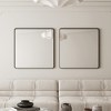 GlasFlength Decorative Wall Mirrors 36.02 Inch Bathroom Mirror Modern Wall Decor, Unique Style, for Entryway, Bedroom,Living Room, Washroom, Black - 3 of 4
