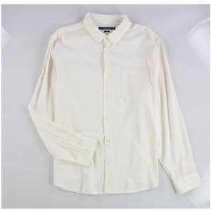 Perry Ellis Mens Twill Button Up Shirt - 1 of 2