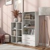 24/7 Shop At Home 35" Silkpath Modern 3 Cube Stackable and Modular Bookcase White: MDF Construction, Open Shelving - image 3 of 4