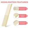Unique Bargains Stainless Steel Rounded Ends Gentle Care Pet Comb 3 Pcs - 4 of 4