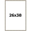 PosterPalooza | Classic Modern Silver Picture Frame - UV Acrylic, Foam Board Backing, Hanging Hardware - 2 of 4