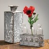 Sullivans Flower Patterned Vase 12"H Silver - 4 of 4