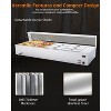 96QT Commercial Food Warmer with 12x8QT Food Pans，with Acrylic Shield Stainless Steel Bain Marie Countertop for Restaurants Buffets Party - 2 of 4