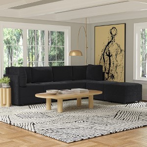 120" Modular Sectional Couch 6-Seater Large Sofa for Living Room U Shaped with Chaise Ottoman -Morden Fort - 1 of 4