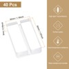 Unique Bargains Wear-Resistant Wedding Acrylic Place Card Holders with Card Slot - 2 of 4