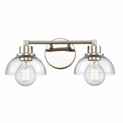 Elk Home Julian 2 - Light Vanity in  Polished Nickel