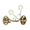 Unique Bargains Carbon Steel Carbon Steel Hook Eye Latch 2 Pcs with 8 Screws - 4 of 4