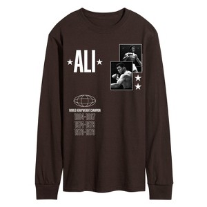 Men's - Muhammad Ali - World Heavyweight Champion Long Sleeve Graphic T-Shirt - 1 of 2