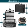 PAVILIA Large Hanging Toiletry Bag, Travel Women Men Cosmetic Organizer, Water Resistant Makeup Accessories Essentials Kit - 2 of 4