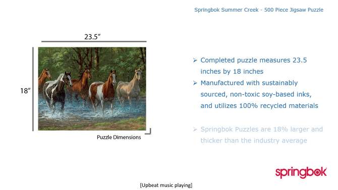 Springbok Summer Creek Jigsaw Puzzle 500pc, 2 of 6, play video