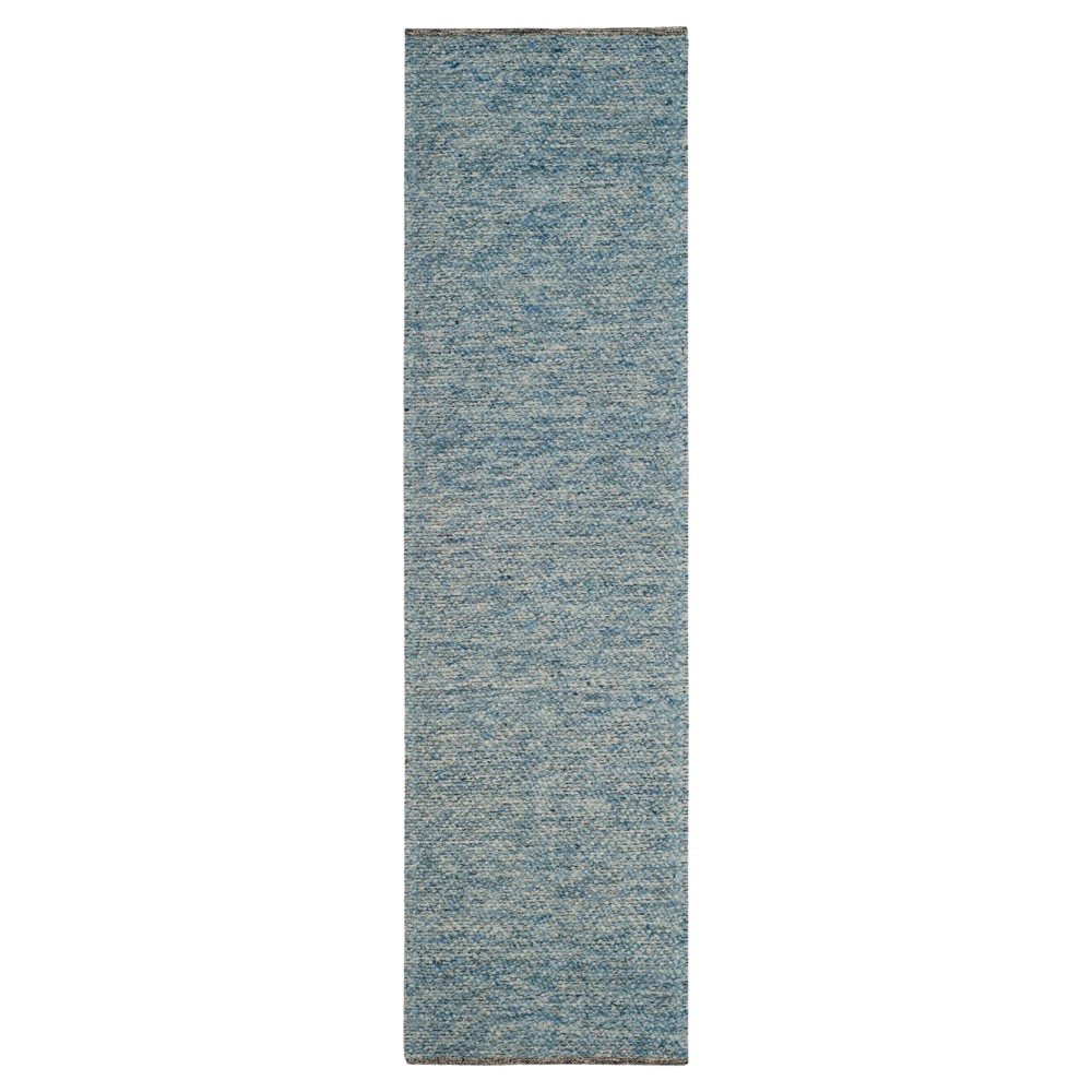 2'3inx8' Runner Blue Abstract Tufted - Safavieh