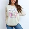 Simply Sage Market Women's London Social Club Long Sleeve Garment Dyed Tee - 2 of 2