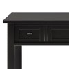 Wood Shaker Style Transitional Desk with Two Side Drawers and Flip - 2 of 4
