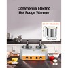 VEVOR Electric Cheese Dispenser with Pumps, 2.4x2 L Commercial Hot Fudge Warmer, Stainless Steel Heated Double Pumps Dispenser, 86-230℉ Temp, Silver - 3 of 4