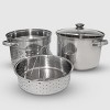 COOKPRO 528 STEEL PASTA COOKER 8 QUART 4 PIECE ENCAPSULATED - 3 of 4