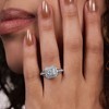 GILDED 3/4 CTTW Lab Grown Diamond Fashion Square Ring in Sterling Silver, Size 7 - 4 of 4