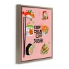 Stupell Industries Keep Calm & Eat Sushi Black Framed Floater Canvas Wall Art - 3 of 4
