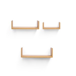 DSVIMOY Planter Stands and Holders Planter Stands Shelf with Invisible Brackets for Home Storage, Gold, 15"*5"*4" - 1 of 4