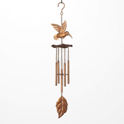 Sullivans 22.5" Hummingbird Metal Chime, Brown