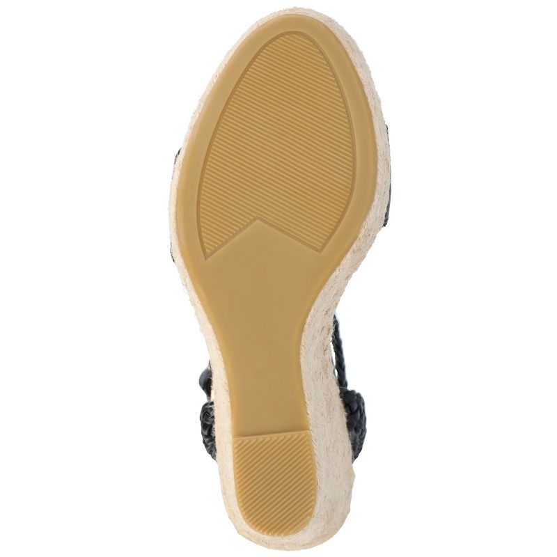 Journee Collection Womens Andiah Tru Comfort Foam Buckle Espadrille Wedge Sandals, 6 of 11