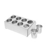 YIYIBYUS 8-Hole Stainless Steel Cylinder Flatware Silverware Utensil Holder Organizer - 3 of 4