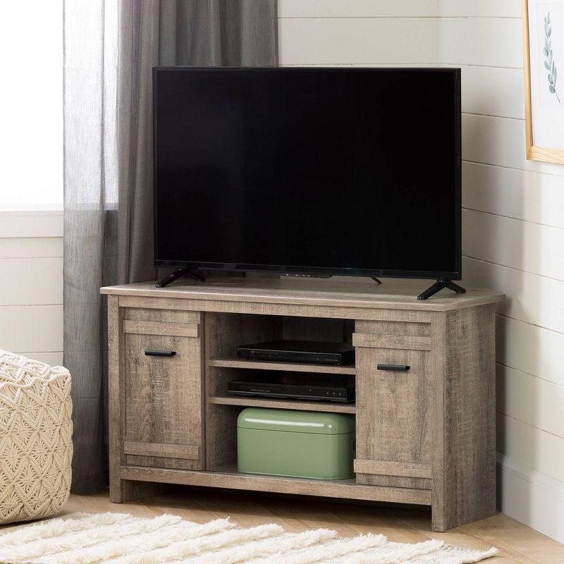 Exhibit Corner TV Stand for TVs up to 42" - South Shore, 3 of 10
