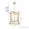 Hunter Fans 16" Astwood 4 Light Chandelier Alturas Gold Finish - Transitional Design for Classic Home Style - 3 of 4