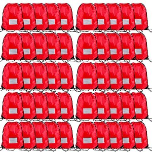 Generic 50 Pcs Drawstring Bags,Bulk Draw String Backpack, Cinch Bag Sackpack - 1 of 4