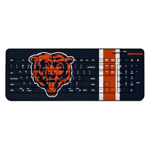 Keyscaper Chicago Bears Stripe Wireless Usb Keyboard : Target