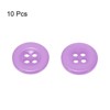 Unique Bargains Resin Snap Fastener Round Flat 4-Hole Sewing Buttons 10 Pcs - 3 of 4