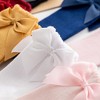 Cozyway Baby & Toddler Knee High Bow Socks, 4 Pack for Girls, White/Gray/Pink/Red, 4-6 Years Old - 2 of 4
