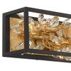 Possini Euro Design Carrine Modern Wall Light Sand Black Gold Plated Hardwire 24" 4-Light Fixture Clear Crystal for Bedroom Bathroom Vanity Reading - 3 of 4