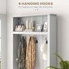 SEVOBAL Armoire Wardrobe Closet Wood Closet Wardrobe Armoire Cabinet Organizer Freestanding Clothes Storage Cabinet Bedroom, White, 60"*33"*78" - 4 of 4