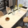 BAOURE 29.53" Modern Crystal Chandelier for Dining Room, 8-Light Black Pendant Lightsfor Kitchen Island Bedroom,Over Table,Living Room - 3 of 4