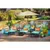 Outdoor/Indoor Herringbone Over-Sized Rectangular Throw Pillow Set of 2 - Pillow Perfect - 4 of 4