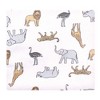 Hudson Baby Unisex Baby Cotton Flannel Receiving Blankets, Modern Neutral Safari, One Size - 3 of 4