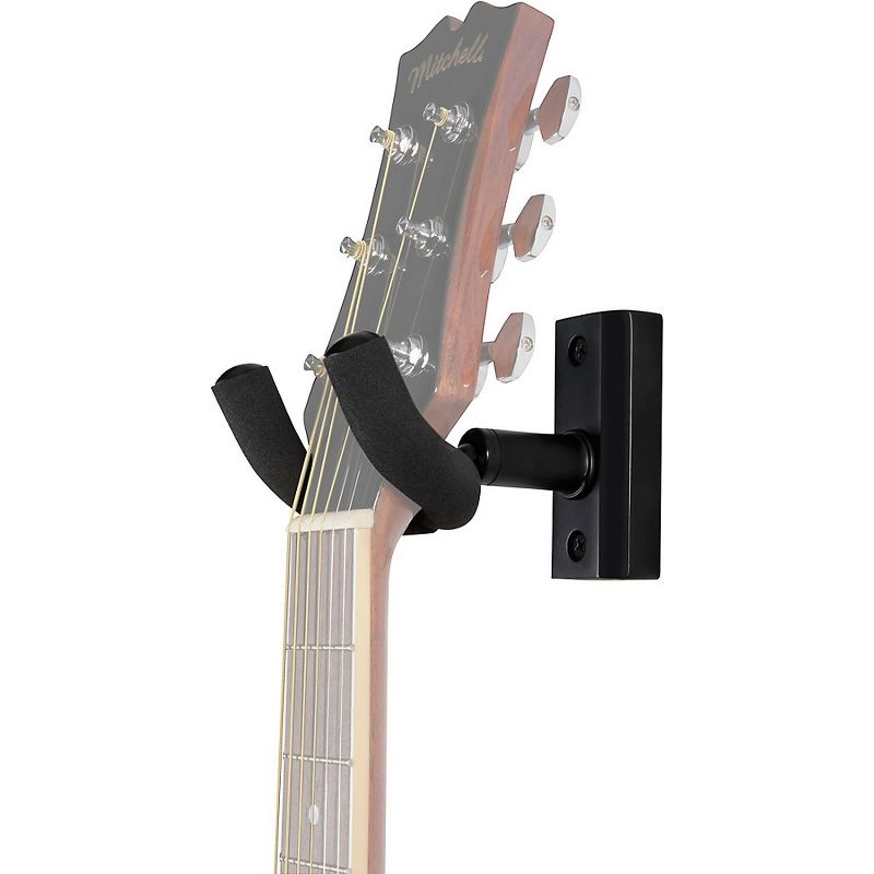 Proline Solid Wood Guitar Hanger - Black, 2-Pack, 4 of 5