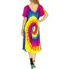LA LEELA Women's Summer Relaxed Pullover House Wear Dresses M-L 2966 - 4 of 4