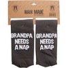 Pavilion Gift Company - Grandpa Nap - Mens Cotton Blend Sock - Socks - 4 of 4