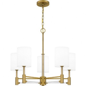 Quoizel Lighting Gretchen 5 - Light Chandelier in  Aged Brass - 1 of 4